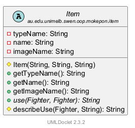 Item 的 UML 类图