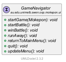 GameNavigator 的 UML 类图